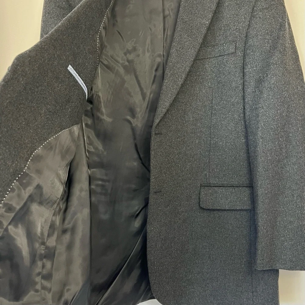 Tommy Hilfiger Mens Sport Coat Jacket Wool Silk Cashmere Blend Size 42R Office